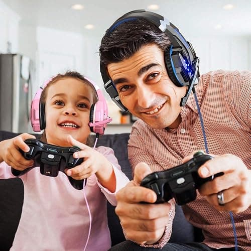 BENGOO G9000 Stereo Gaming Headset for PS4 PC Xbox One PS5 Controller, Noise Cancelling Over Ear Headphones with Mic, LED Light, 7.1 Surround Sound, Soft Memory Earmuffs for Nintendo Xbox Series X|S thumbnail 8