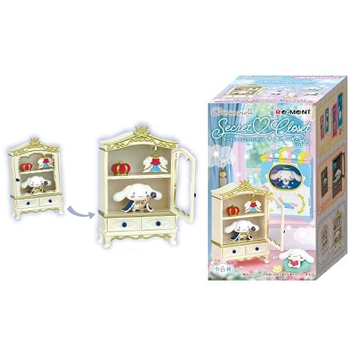 Hamee RE-Ment Blind Box Sanrio - Cinnamoroll Secret Closet - 1 Pc. | Cute Blind Box Diorama Miniature Figure Set, Collectible Display Figure, Birthday Gift, Party Favor, Home Decor - Image 1