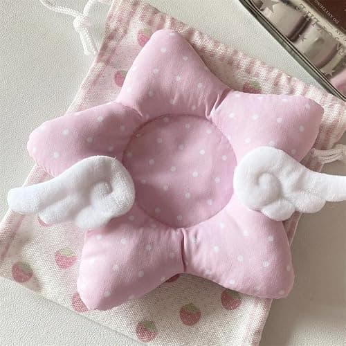 Y2K Drink Coasters Set of 2, Cute Star with Angel Wings Drink Cup Coasters for Desk Decor, Cushioned Coaster for Mugs for Girly House Decor Gift Photo Prop (Wings) thumbnail 2