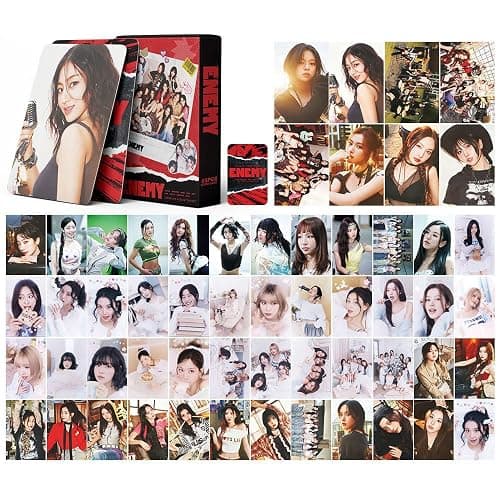 Twice Photocards 2025 New Lomo Cards,Twice Cards for Gift and Fans Collection (55PCS-Red) thumbnail 5