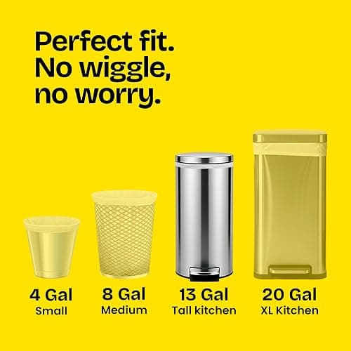 Glad ForceFlex Tall Kitchen Trash Bags, 13 Gallon, Fresh Clean, 140 Count (Package May Vary) thumbnail 5