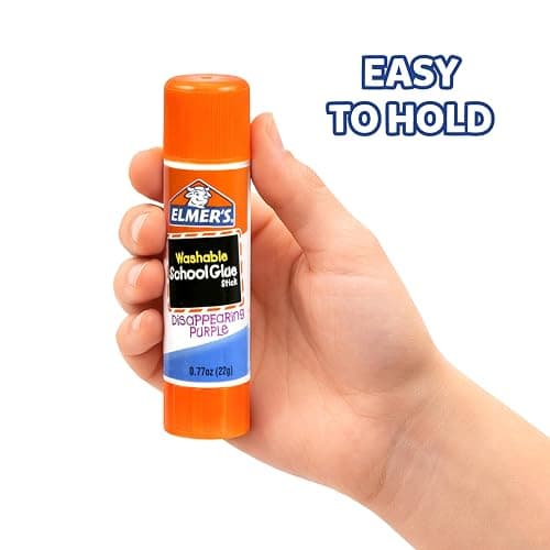Elmer's Disappearing Purple School Glue Sticks, Washable, 22 Grams, 3 Count - Poster, Vision Board, Back to School Supplies, #1 Teacher Brand thumbnail 3