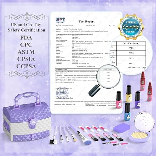 PERRYHOME Kids Makeup Set for Girl 56 Pcs Washable Real Cosmetic, Non-Toxic Frozen Toys Toddler Makeup Kit, 2026 New CPF Sustainable Materials Birthday Gift for 3 4 5 6 7 8 9 10 11 12 Year Old Girls thumbnail 6