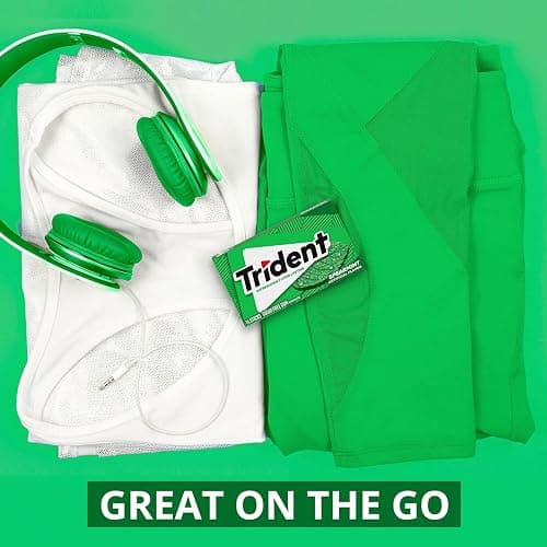 Trident Spearmint Sugar-Free Chewing Gum, 12 Packs of 14 Pieces (168 Total Pieces) thumbnail 11