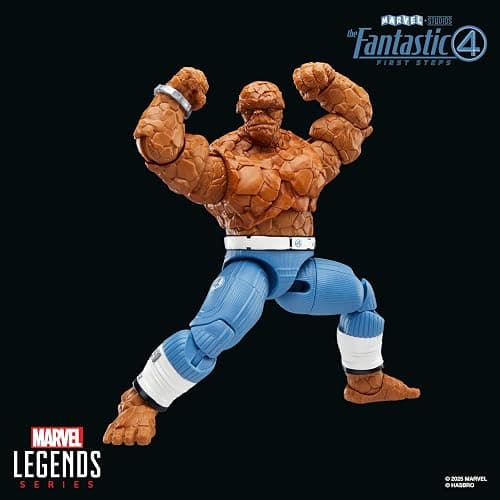 Marvel Legends Series The Thing, The Fantastic Four: First Steps Ben Grimm Movie Collectible 6 Inch Action Figure Toy thumbnail 5