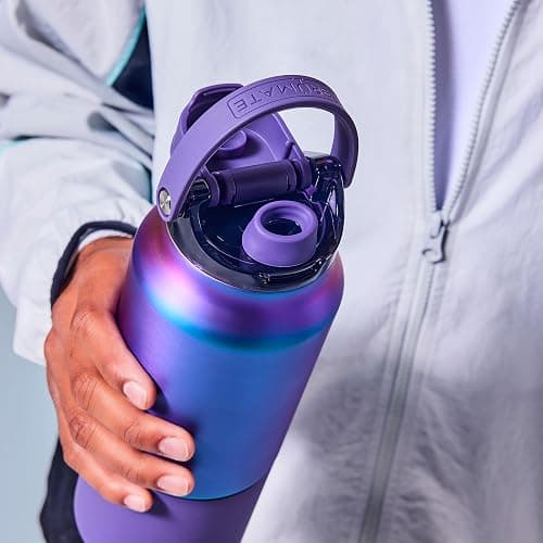 BrüMate Rise 35oz Water Bottle With 100% Leakproof Covered Silicone Straw | Insulated Stainless Steel Water Bottle With Removable Straw | Fast Flow | Soft Sip Silicone Spout | BPA-Free (Mocha) thumbnail 6