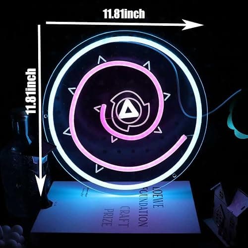 Steven Rose Shield Neon Signs for Wall Decor, 11.8 * 11.8 IN, Dimmable Rose Gem Shield Neon Lights for Bedroom Decor,Crystal Gems LED Lights for Bithday Gifts, Man Cave and Best Gifts for Fans thumbnail 3