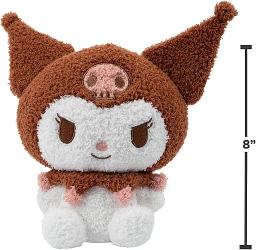 Hello Kitty and Friends 8" Plush 2-Pack - Hello Kitty & Kuromi - Officially Licensed - Get Two 2025 Authentic Limited Edition Collectible Soft Stuffed Animal Toy Figures - Gift for Kids, Boys, Girls thumbnail 3