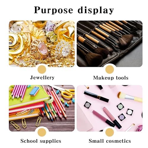 chunhai 2 Pack Sunglasses Organizer, Acrylic Eyeglass Case Clear Eyeglass Holder Eyewear Display Case with 4 Drawers for Women and Men, Jewelry Watch Storage thumbnail 9