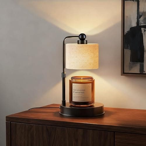 Candle Warmer Lamp with Timer ,Dimmable Candle Wax Warmer, Height Adjustable Electric Candle Lamp Warmer with 2 Bulbs, Birthday Gifts for Women Mom House Warming,Vintage Home Decor for Bedroom thumbnail 8