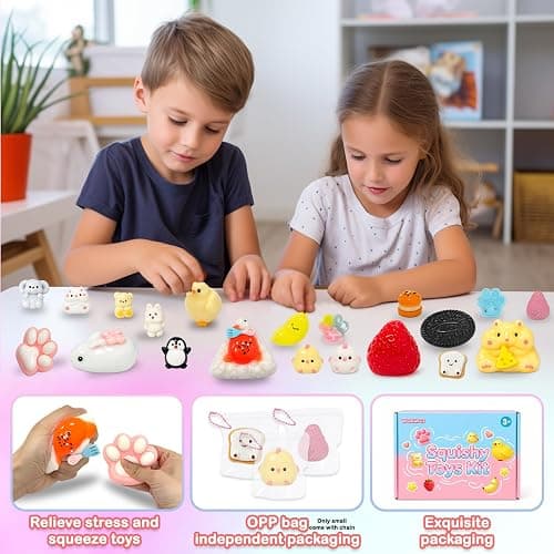 20Pcs Taba Squishy Toys Kit, Cute Fidget Toys Squeeze Toys Stress Relief Sensory Party Favors, Birthday Gifts Toys for Kids 3-6-8-10 thumbnail 5