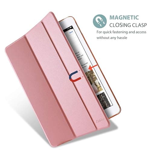 ProCase Smart Case for iPad 6th/iPad 5th Generation/iPad 9.7 Inch Case 2018 2017(Model: A1893 A1954 A1822 A1823), Ultra Slim Lightweight Stand Case with Translucent Frosted Back -Pink thumbnail 8