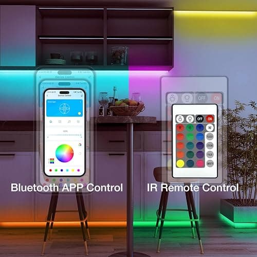 DAYBETTER Smart RGB Led Strip Lights, 150ft Led Lights for Bedroom with App Control, Multicolor Changing Led Light Strips Apply for Home Decor, Living Room, Kitchen, Home Party Decoration thumbnail 3
