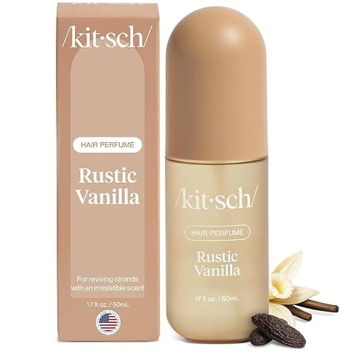 Kitsch Hair Perfume for Women - Rustic Vanilla | Clean, Deodorizing & Patented Odor-Eliminating Technology Hair Spray & Body Mist - Freshen Hair, Pillows - Warm Tonka, Vanilla & Cedar Blend - 50 mL - Image 1