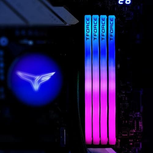 TEAMGROUP T-Force Delta RGB DDR5 Ram 32GB (2x16GB) 6000MHz PC5-48000 CL30 Intel XMP 3.0 & AMD Expo Compatible Desktop Memory Module Ram White FF4D532G6000HC30DC01 thumbnail 6