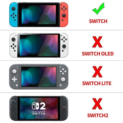 eXtremeRate PlayVital Protective Case Cover for Nintendo Switch Joy-Con Console - White thumbnail 2