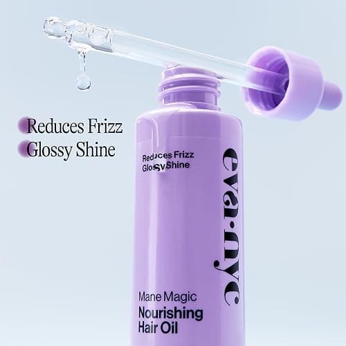 EVA·NYC Eva NYC Mane Magic Nourishing Hair Oil, Infused with Argan Oil and Coconut Oil, 2.0 fl oz, Clear thumbnail 7