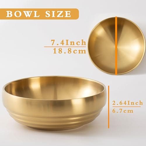 CM CHIC MONDAY 7.4 INCH Decorative Bowl, Key Bowl for Entryway Table, Key Holder Bowl, Decorative Bowls for Home Decor(Gold) thumbnail 3