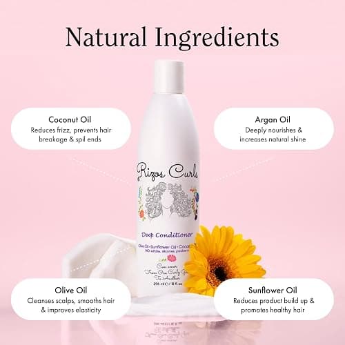 Rizos Curls Trio Bundle, Hydrating Shampoo & Deep Conditioner & Curl Cream Bundle, Gently Cleanse and Hydrate Curly Hair, Style & Define Curls for Frizz Free Volume, For All Curl Patterns 2a - 4c thumbnail 4