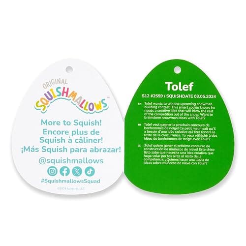 Squishmallows Original 12-Inch Tolef Cookie Bear - Official Jazwares Plush (Medium-Sized) thumbnail 7