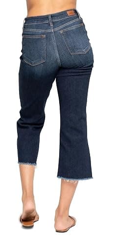 Judy Blue Women's High Waist Cropped Wide Leg Jeans thumbnail 2