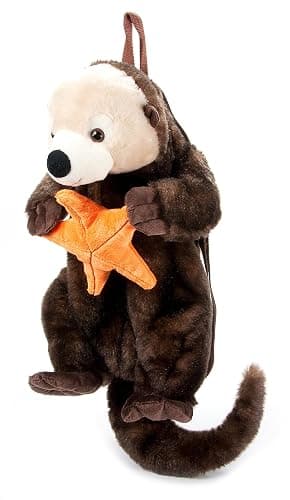 The Petting Zoo Sea Otter Plush Backpack Stuffed Animal, Kids Gifts, 20 in | Sea Otter bookbag Sealife Animals by Zoologee. Great Back to School Plush Gifts for Kids - Image 1