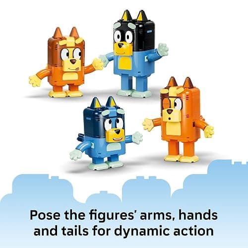 LEGO Bluey Brick-Built Bluey Family - Building Toy for Girls & Boys, Ages 5+ - Figures for Play or Display - Kids Bedroom or Desk Decor - Gift for Birthdays - 11217 thumbnail 5