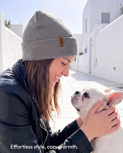 OLIKER 3 Pack Beanie for Men Women, Winter Double Layer Warm Hat Skull Cap thumbnail 5