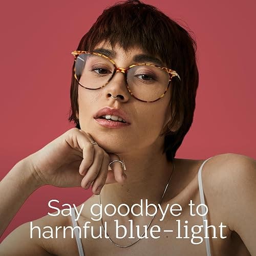 Gaoye Blue Light Blocking Glasses - Trending Round TR90 Frames, Metal Arms, UV400 Protection - Matching Soft Case thumbnail 2