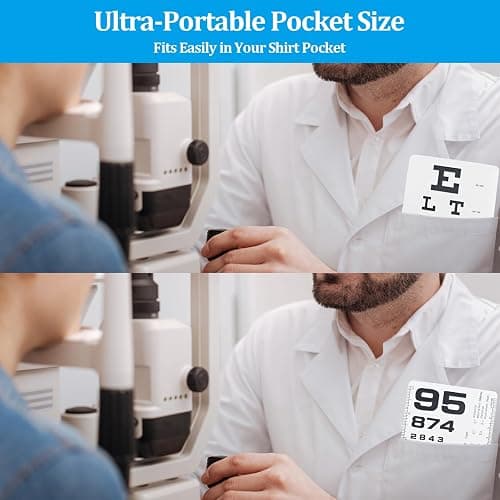 Pocket Eye Chart Dual Sided Snellen & Rosenbaum Vision Tester for Home, Office, School Use(2 Pack) thumbnail 5