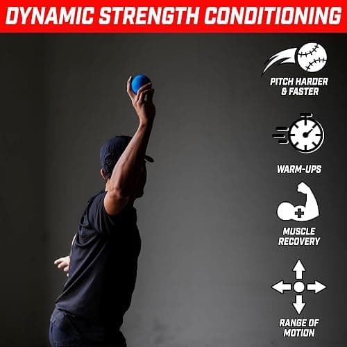 GoSports Plyometric Weighted Balls for Baseball & Softball Training 6 Pack - Choose Pro or Elite Set - PRO Set thumbnail 3