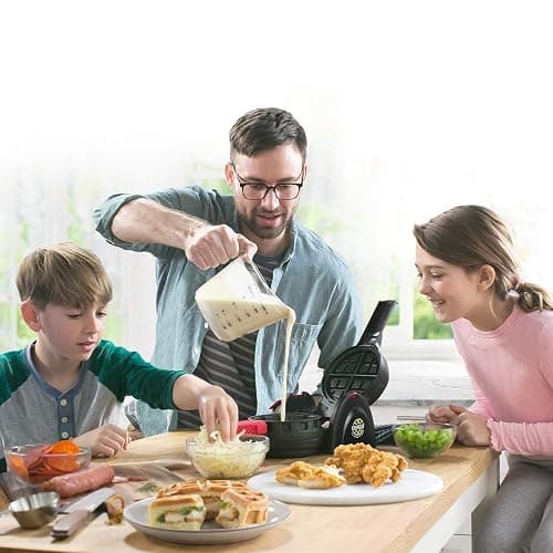 Presto 03512 Stuffler Stuffed Waffle Maker, Belgian, Large, Black thumbnail 2