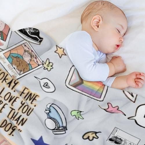 Heart Stopper Blanket Super Soft Cozy Throw Blanket, Heart Stopper Lightweight Fuzzy Comfy Fleece Blanket Warm Plush Throw Blankets for Couch Sofa Bed 60"*50" - Gbl3 - 60*50 thumbnail 5