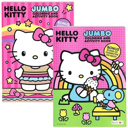 Hello Kitty Jumbo Coloring and Activity Book, 2 Pack - Image 1