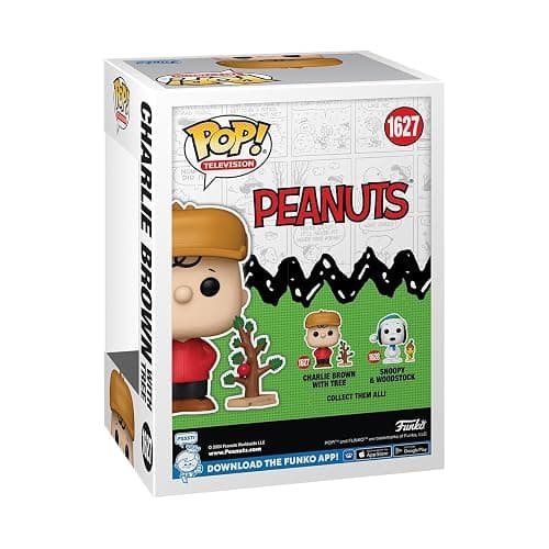 Funko Pop Movies: A Charlie Brown Christmas - Charlie Brown with Tree - Peanuts TV Specials - Collectable Vinyl Figure - Gift Idea - Official Merchandise - Toys for Kids & Adults thumbnail 3