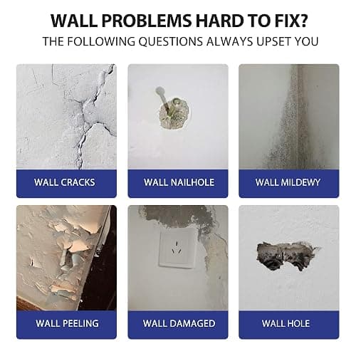 Drywall Repair Kit,2 Pack Wall Mending Agent,Wall Spackle with Scraper, Wall Surface Hole Fill Quick and Easy Solution thumbnail 2