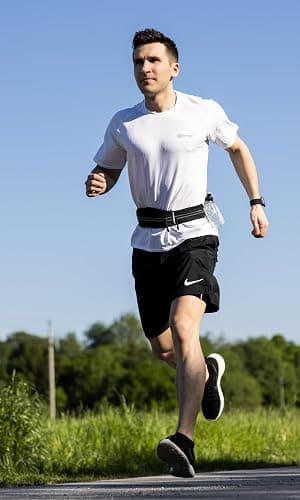 Fitgriff® Running Belt for Men & Women - Secure Jogging Pouch for Phone, Keys & Essentials - For All Cell Phones thumbnail 3