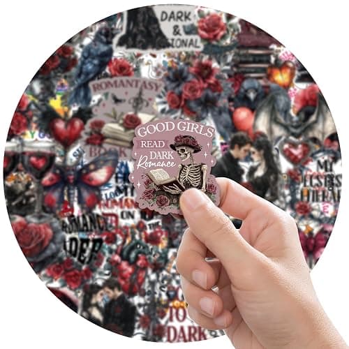 100 Pcs Downtown Girls Stickers for Women, Red Bow Cherry Aesthetic Bulk Stickers for Journaling, Cute Black Cat Waterproof Vinyl Decals DIY Water Bottle Laptop Decoration Gift for Kids thumbnail 5