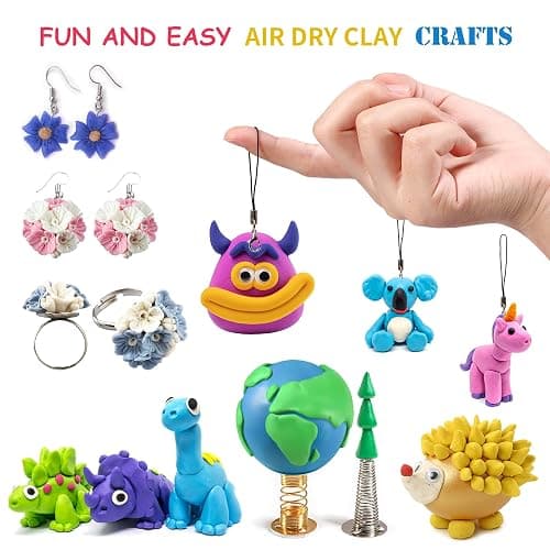 Air Dry Clay, 36 Colors Modeling Clay Kit with 3 Sculpting Tools, Magic Foam Clay for Kids and Adults, DIY Molding Clay Gift for Boys and Girls thumbnail 5