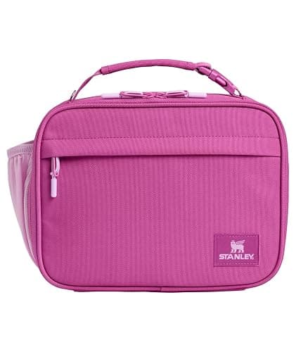 STANLEY Assembly Lunch Box, Dark Blossom | Insulated Lunch Bag | Water Bottle Pocket | Front Zip Pocket | Padded Top Handle with Buckle Clip | Easy-Clean Interior - Image 1