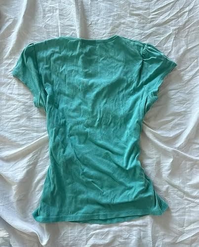 Lomehue Gyaru Teal Clothes Y2k Tops for Women Harajuku Crop Whimsical Tops Grunge Vintage Tops Fairycore 2000s Clothing thumbnail 7