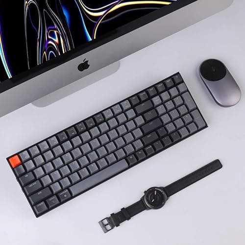 Keychron K4 96% Layout 100 Keys Wireless Bluetooth 5.1/Wired USB Mechanical Gaming Keyboard with Gateron G Pro Brown Switch White LED Backlight N-Key Rollover for Mac Windows PC-Version 2 thumbnail 8