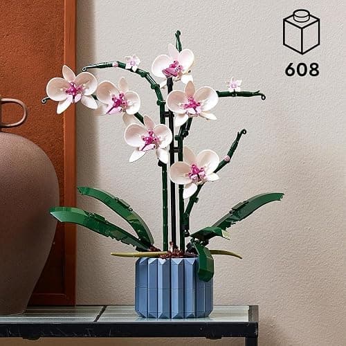 LEGO Botanicals Orchid - Artificial Plant Set for Adults - Gift for Mothers incl. Faux Flowers and a Buildable Vase - Home Office Decor - Botanical Collection - 10311 thumbnail 4