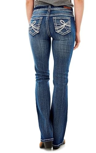 WallFlower Luscious Curvy Bootcut Jeans for Wome n, Siz es 0-24 | Mid-Rise, Insta Stretch Denim, Trendy Jeans for Women, Stretchy, Figure-Flattering, Classic, Juniors, Standard and Plus thumbnail 2