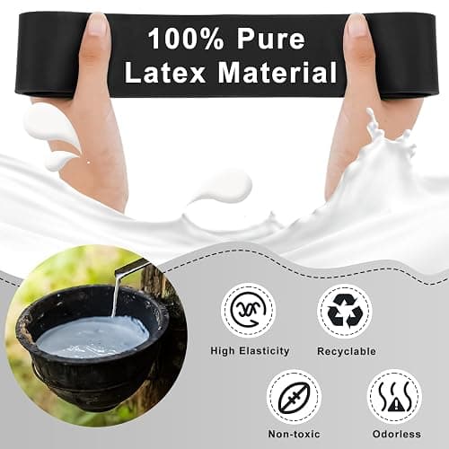 Resistance Band, 100% Latex Widerstandsband, Einzelpackung Gymnastikband, Widerstandsband Krafttraining Fitnessband Gummiband Sport für Muskelaufbau, Yoga, Pilates, Krafttraining thumbnail 4