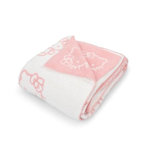 Hello Kitty Feather Knit Fluffy Throw Blanket - Fuzzy Blanket Measures 50 x 60 Inch, Super Soft Soft Lightweight Pink Accent for Couch or Chair thumbnail 5