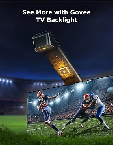 Govee TV Backlight 3 Lite with Fish-Eye Correction Function Sync to 55-65 Inch TVs, 11.8ft RGBICW Wi-Fi LED Strip Lights with Camera, 4 Colors in 1 Lamp Bead, Voice and APP Control, Adapter thumbnail 8