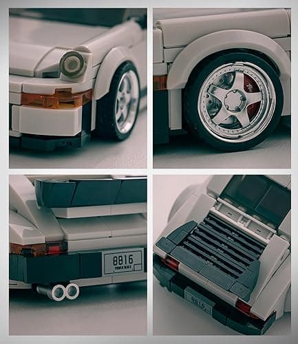dOMOb 911 Turbo Car Building Kit – 343 pcs Building Blocks Set w/Container Display Box – Modular Scale 1:32 Model – Bricks Toy for Kids & Adults 8+ – for Boys, Hobbyist, Collector thumbnail 6