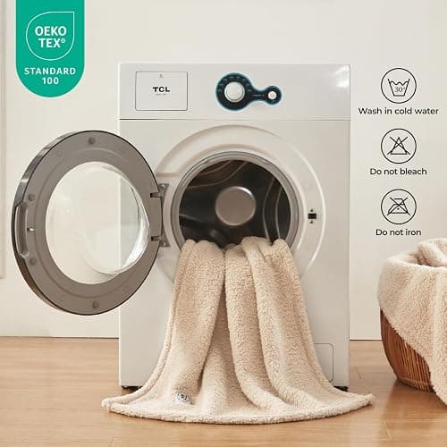 1 Pack 3 Calming Blankets Fluffy Premium Fleece Pet Blanket Soft Sherpa Throw for Dog Puppy Cat Beige Small (23" x16'') thumbnail 5