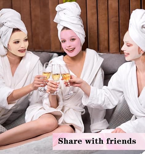 ValueBargain Silicone Facemask Holder Reusable, 3Pcs Silicone Face Mask Holder Firming Facemask Holders for Sheet Masks, Wet Locking Avoid Evaporation Skincare Beauty Tool Pink Gold White thumbnail 7